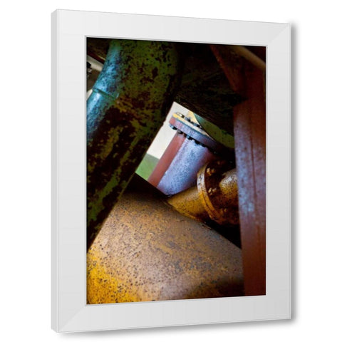 Pipe Dreams I White Modern Wood Framed Art Print by Styber, Dana