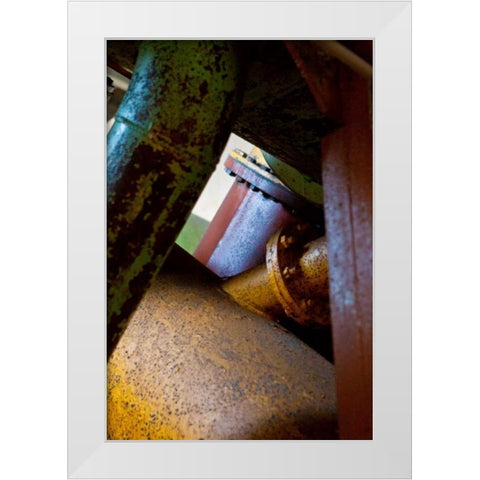 Pipe Dreams I White Modern Wood Framed Art Print by Styber, Dana