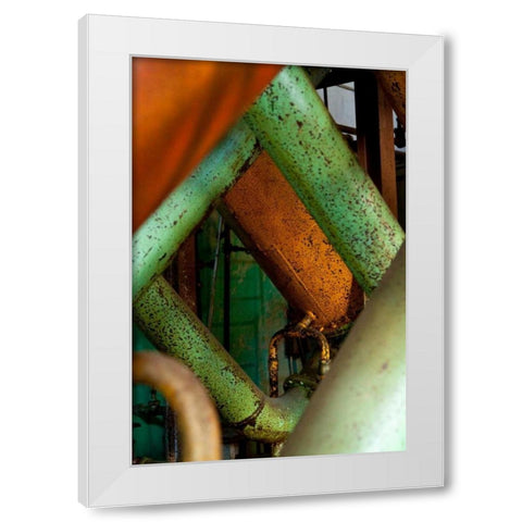 Pipe Dreams II White Modern Wood Framed Art Print by Styber, Dana