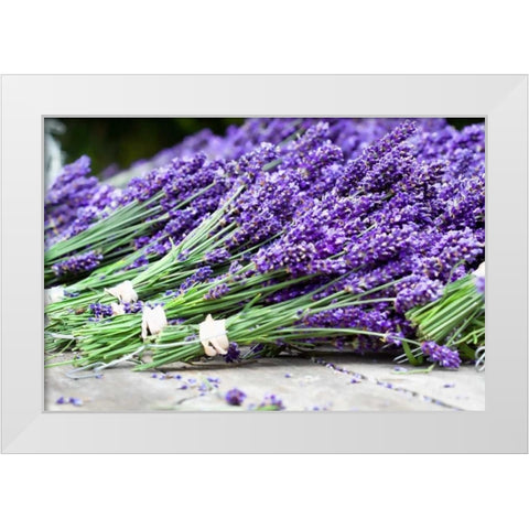 Lavender Harvest II White Modern Wood Framed Art Print by Styber, Dana