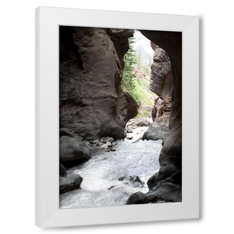 Box Canyon II White Modern Wood Framed Art Print by Styber, Dana