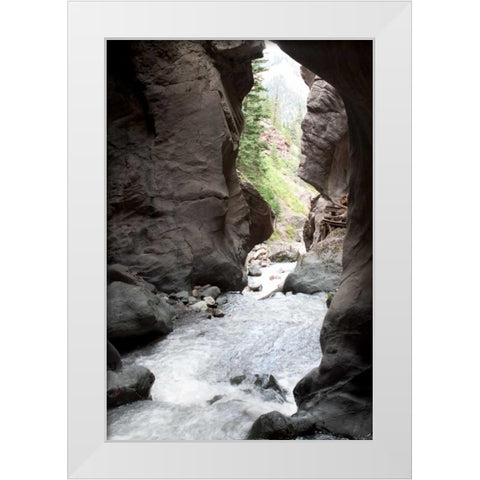 Box Canyon II White Modern Wood Framed Art Print by Styber, Dana