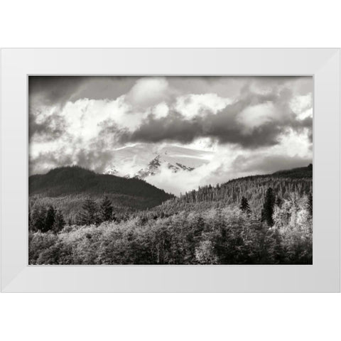 Mount Baker Exposed White Modern Wood Framed Art Print by Styber, Dana