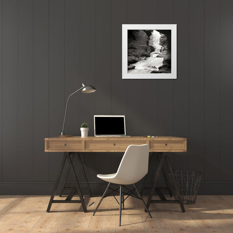 Box Canyon IV White Modern Wood Framed Art Print by Styber, Dana