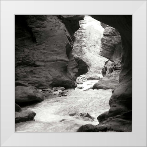 Box Canyon IV White Modern Wood Framed Art Print by Styber, Dana