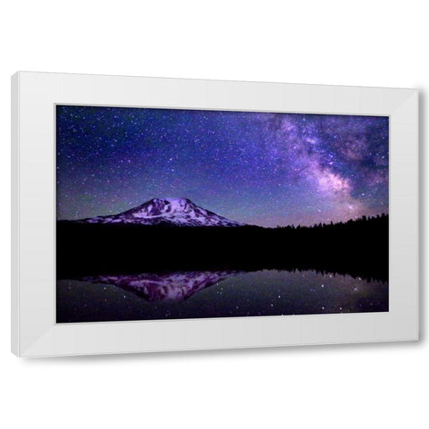 Milky Way White Modern Wood Framed Art Print by Taylor, Douglas