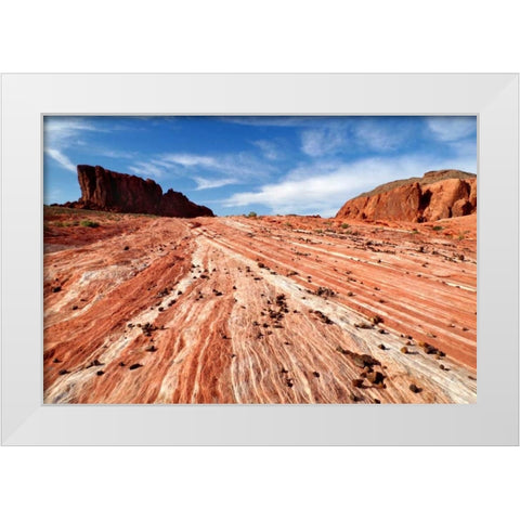 Sands of Time I White Modern Wood Framed Art Print by Taylor, Douglas