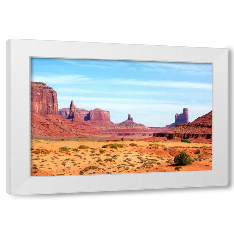 Navajo Country I White Modern Wood Framed Art Print by Taylor, Douglas