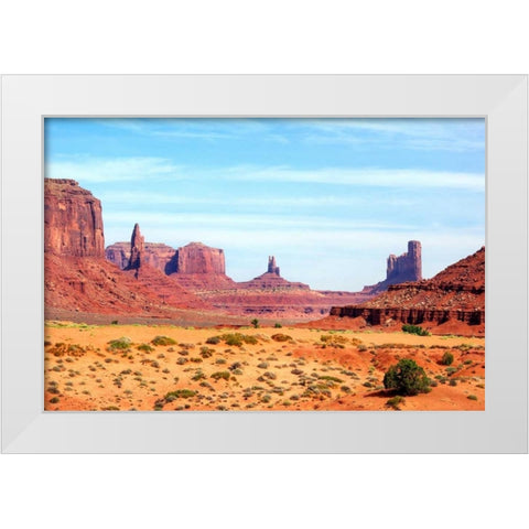 Navajo Country I White Modern Wood Framed Art Print by Taylor, Douglas