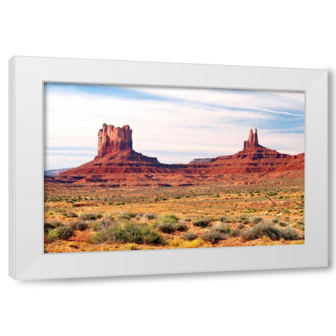 Navajo Country II White Modern Wood Framed Art Print by Taylor, Douglas