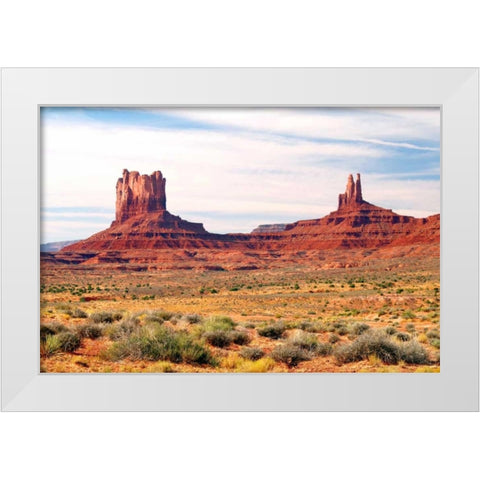 Navajo Country II White Modern Wood Framed Art Print by Taylor, Douglas