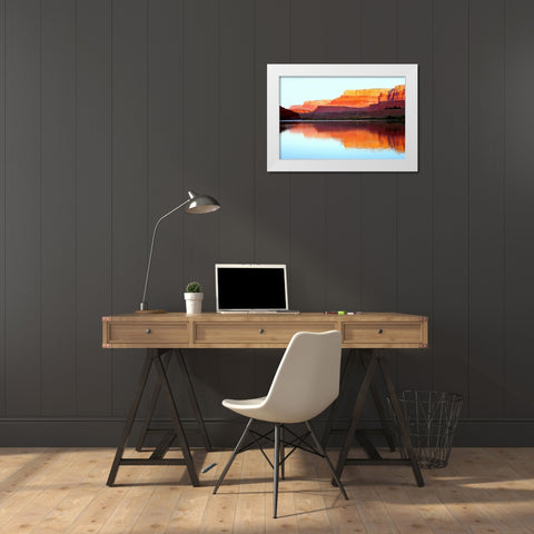 Vermillion Cliffs II White Modern Wood Framed Art Print by Taylor, Douglas