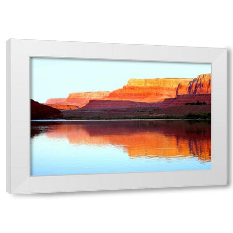 Vermillion Cliffs II White Modern Wood Framed Art Print by Taylor, Douglas