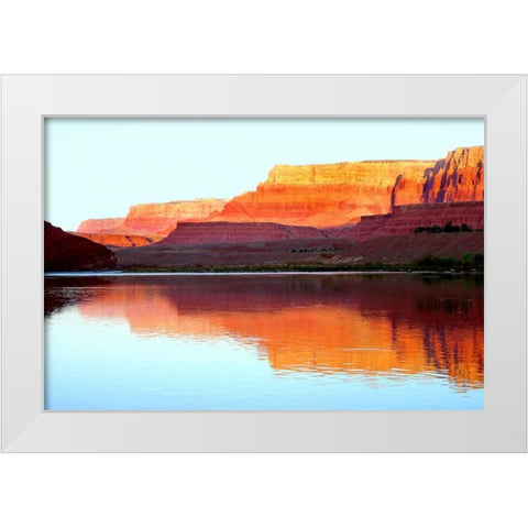 Vermillion Cliffs II White Modern Wood Framed Art Print by Taylor, Douglas