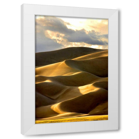 Great Sand Dunes III White Modern Wood Framed Art Print by Taylor, Douglas