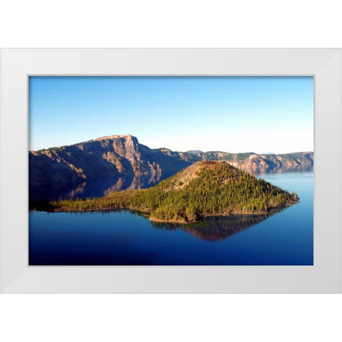 Crater Lake I White Modern Wood Framed Art Print by Taylor, Douglas