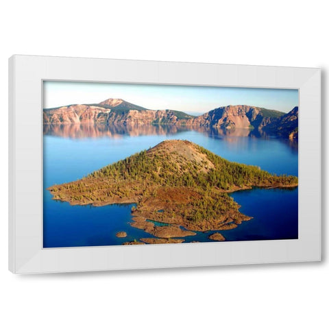 Crater Lake II White Modern Wood Framed Art Print by Taylor, Douglas