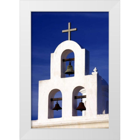 Mission Bells II White Modern Wood Framed Art Print by Taylor, Douglas
