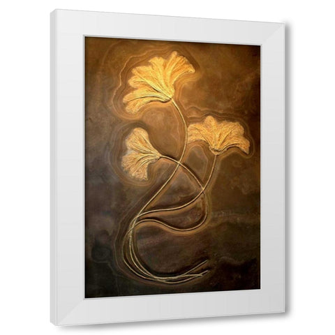 Crinoids I White Modern Wood Framed Art Print by Taylor, Douglas