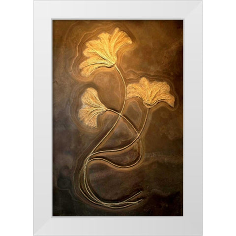 Crinoids I White Modern Wood Framed Art Print by Taylor, Douglas
