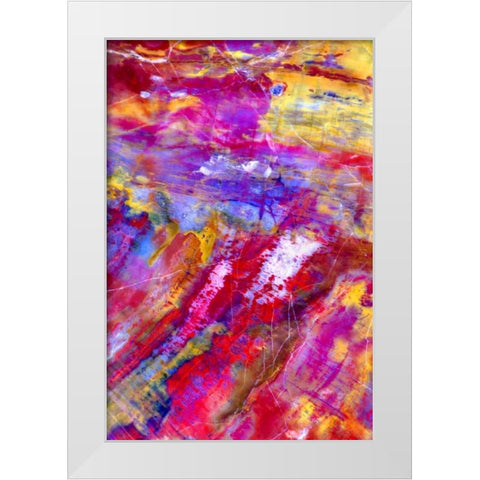 Petrified Wood White Modern Wood Framed Art Print by Taylor, Douglas