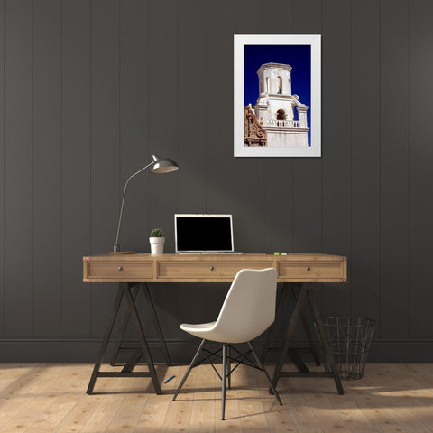 Unfinished Bell Tower White Modern Wood Framed Art Print by Taylor, Douglas