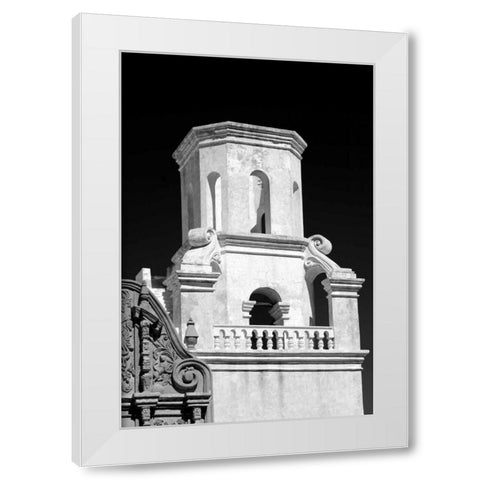 Unfinished Bell Tower BW White Modern Wood Framed Art Print by Taylor, Douglas