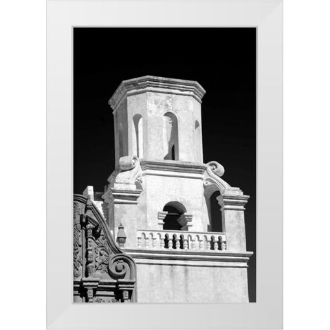 Unfinished Bell Tower BW White Modern Wood Framed Art Print by Taylor, Douglas