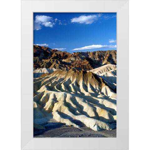 Zabriskie Point I White Modern Wood Framed Art Print by Taylor, Douglas