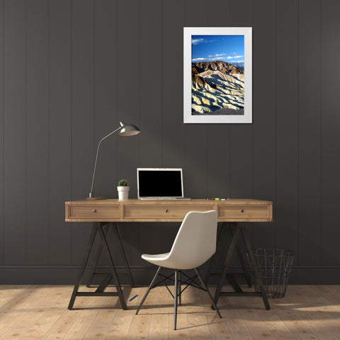 Zabriskie Point II White Modern Wood Framed Art Print by Taylor, Douglas