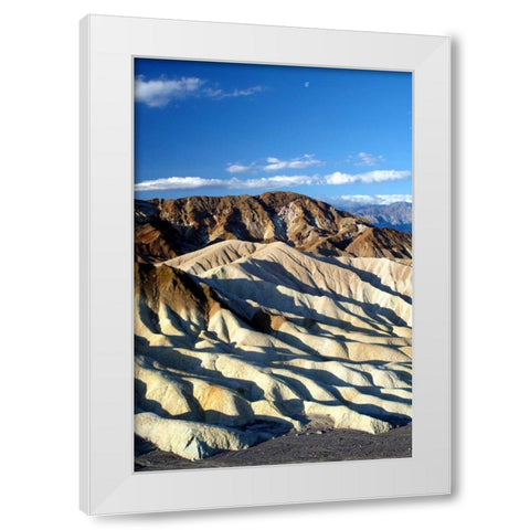 Zabriskie Point II White Modern Wood Framed Art Print by Taylor, Douglas