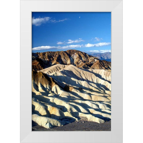 Zabriskie Point II White Modern Wood Framed Art Print by Taylor, Douglas