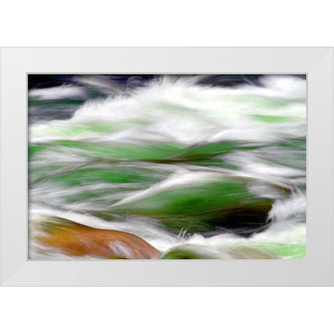 River Rapids White Modern Wood Framed Art Print by Taylor, Douglas