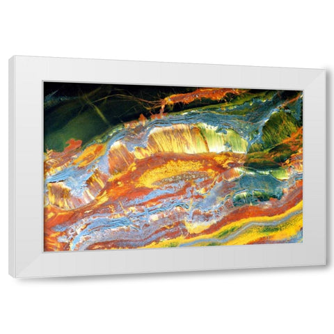 Outback Abstract White Modern Wood Framed Art Print by Taylor, Douglas