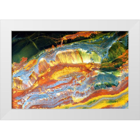 Outback Abstract White Modern Wood Framed Art Print by Taylor, Douglas