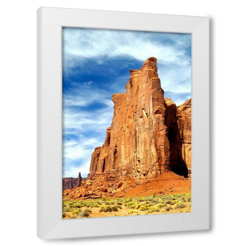 Monument Valley I White Modern Wood Framed Art Print by Taylor, Douglas