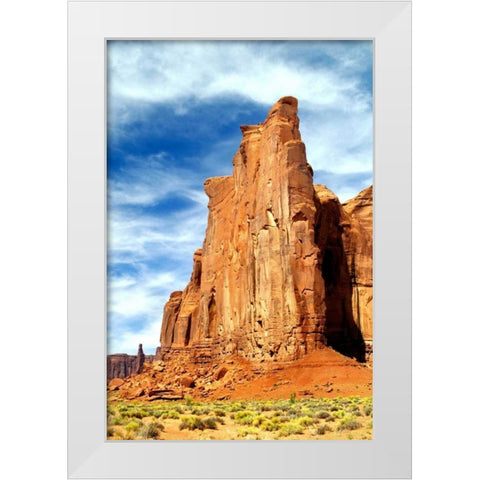 Monument Valley I White Modern Wood Framed Art Print by Taylor, Douglas