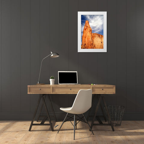 Navajo Skies White Modern Wood Framed Art Print by Taylor, Douglas