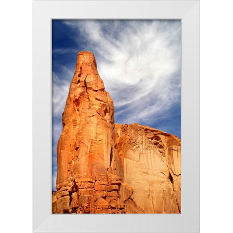 Navajo Skies White Modern Wood Framed Art Print by Taylor, Douglas