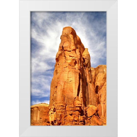 Spearhead Mesa White Modern Wood Framed Art Print by Taylor, Douglas