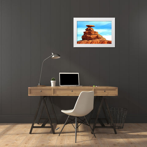 Mexican Hat White Modern Wood Framed Art Print by Taylor, Douglas