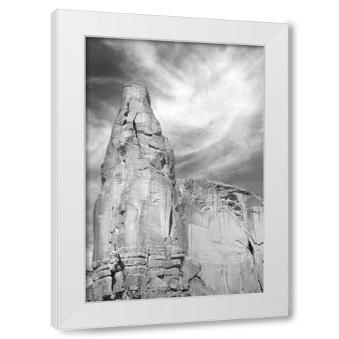 Navajo Skies BW White Modern Wood Framed Art Print by Taylor, Douglas