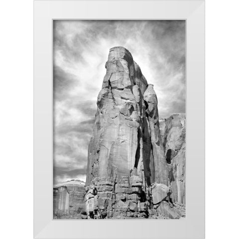 Spearhead Mesa BW White Modern Wood Framed Art Print by Taylor, Douglas