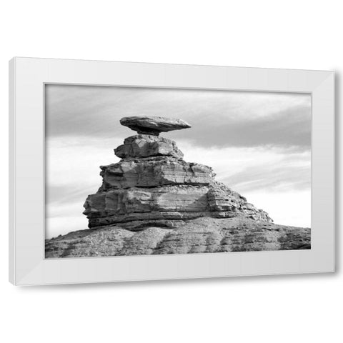 Mexican Hat BW White Modern Wood Framed Art Print by Taylor, Douglas