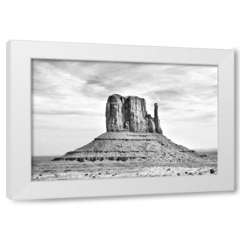 West Mitten BW White Modern Wood Framed Art Print by Taylor, Douglas