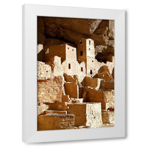 Cliff Palace Detail IV White Modern Wood Framed Art Print by Taylor, Douglas