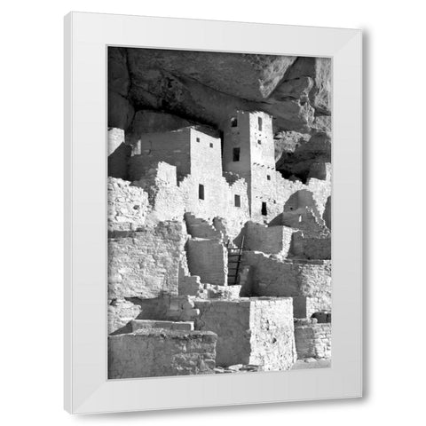 Cliff Palace Detail IV BW White Modern Wood Framed Art Print by Taylor, Douglas