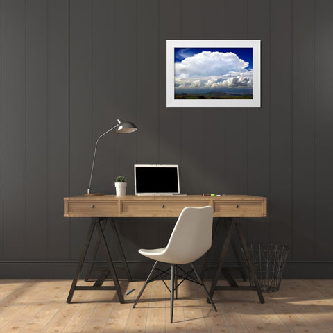 Sunday Morning Storm White Modern Wood Framed Art Print by Taylor, Douglas