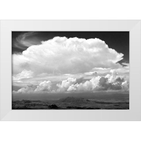 Sunday Morning Storm BW White Modern Wood Framed Art Print by Taylor, Douglas