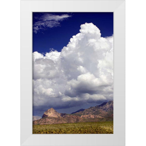 Gathering Summer Storm White Modern Wood Framed Art Print by Taylor, Douglas